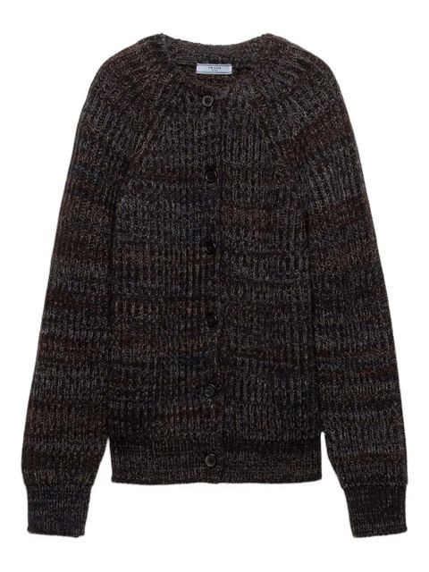 Prada crew-neck cardigan - Brown - zdjęcie produktu nr 1