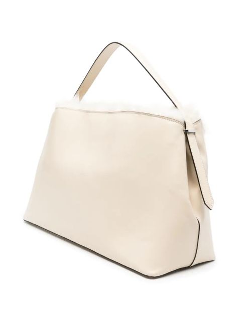 TOTEME shearling tote bag - White - zdjęcie produktu nr 2