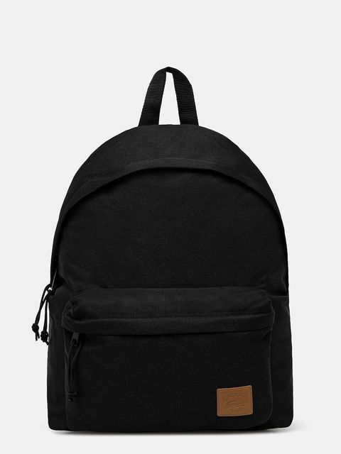 Lacoste plecak kolor czarny duży gładki NU5179ZU - zdjęcie produktu nr 1