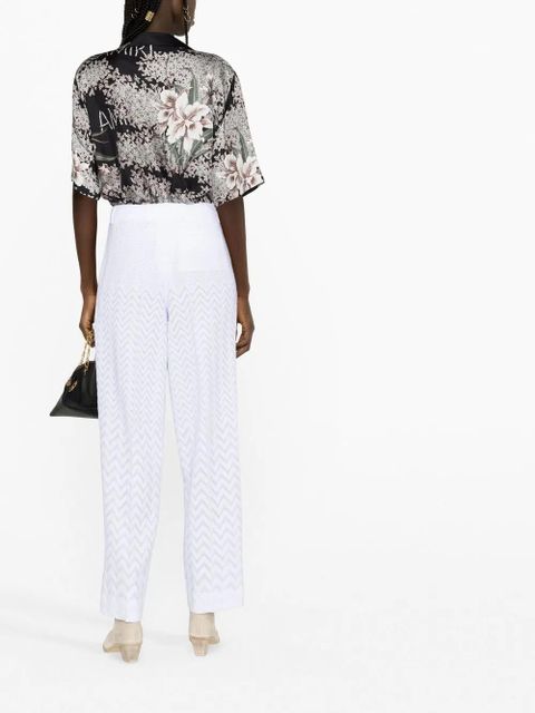 Missoni zigzag tailored trousers - White