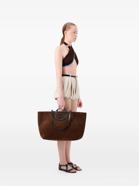 Coperni C Cabas logo-handle tote bag - Brown - zdjęcie produktu nr 1