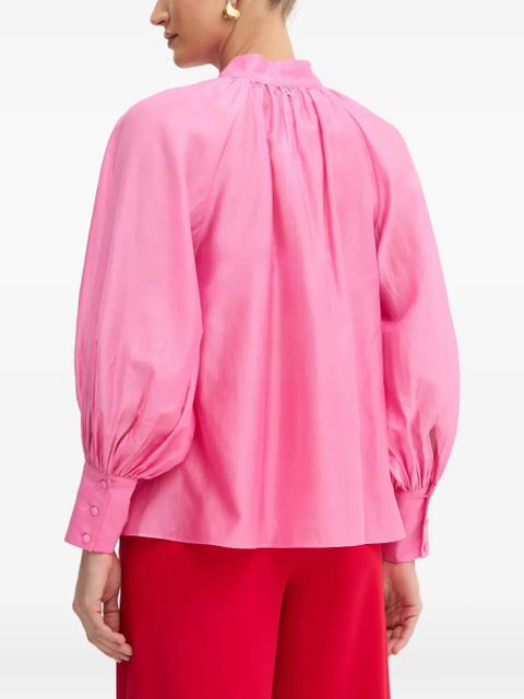 TWINSET pussy-bow balloon-sleeve blouse - Pink
