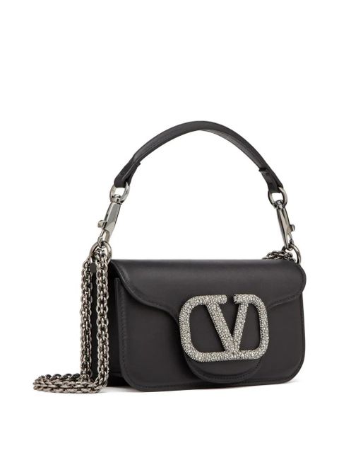 Valentino Garavani Locò small shoulder bag with jewel logo - Black