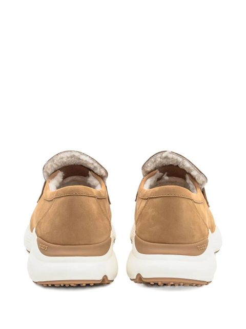 Tod's shearling-lined loafers - Brown