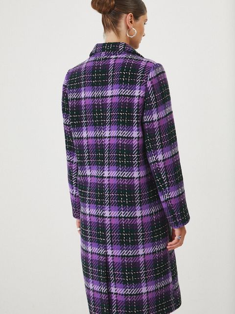 Medicine płaszcz z domieszką wełny przejściowy dwurzędowy