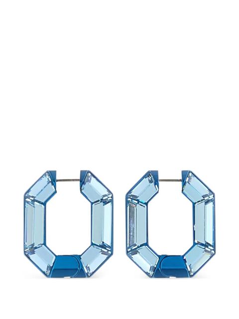 Swarovski Lucent hoop earrings - Blue - zdjęcie produktu nr 1
