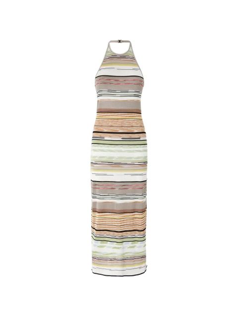 Missoni striped halterneck dress - Neutrals - zdjęcie produktu nr 1