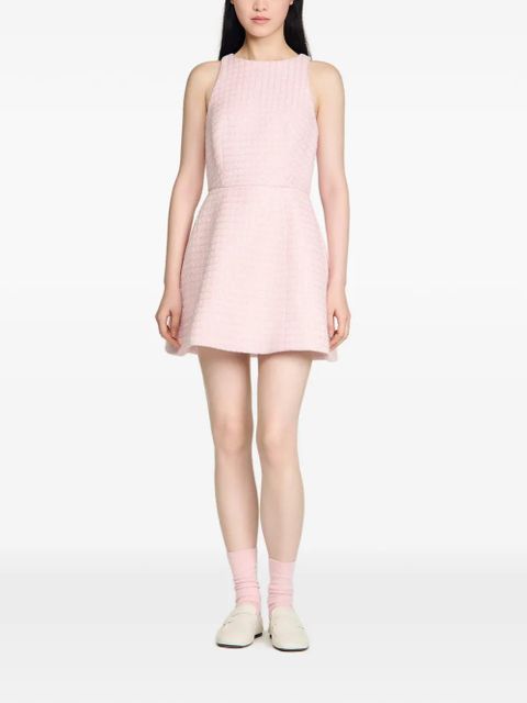 SANDRO tweed-fabric sequin-embellished mini dress - Pink - zdjęcie produktu nr 2