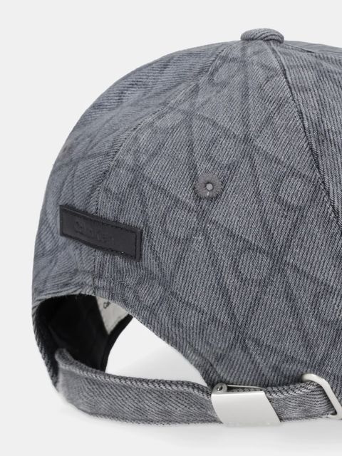 Calvin Klein czapka z daszkiem jeansowa kolor szary LV04F5042G