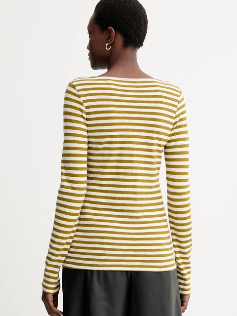 Marc O'Polo longsleeve bawełniany kolor zielony M09219652597 - zdjęcie produktu nr 2