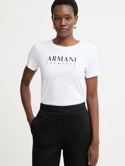Armani Exchange T-shirt damski bawełniany - zdjęcie produktu nr 1