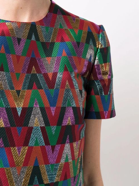 Valentino Garavani logo-print short dress - Red