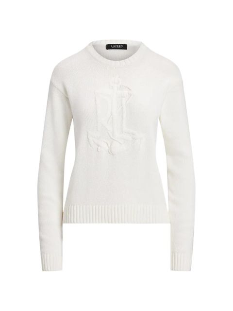 Lauren Ralph Lauren embroidered-logo sweater - Neutrals - zdjęcie produktu nr 1