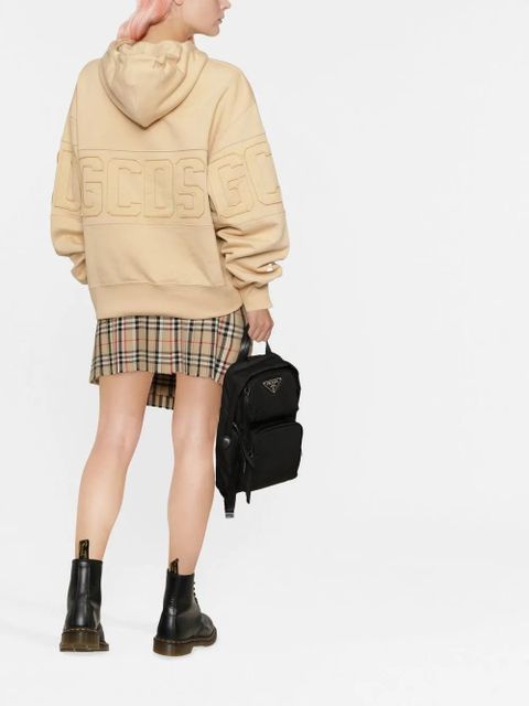 GCDS logo-motif cotton hoodie - Neutrals - zdjęcie produktu nr 2