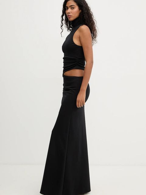 La Mania sukienka ASHER kolor czarny maxi rozkloszowana ASHER - zdjęcie produktu nr 2