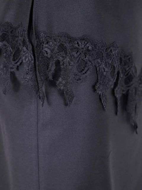 Blumarine lace-trimmed pencil midi skirt - Black - zdjęcie produktu nr 2