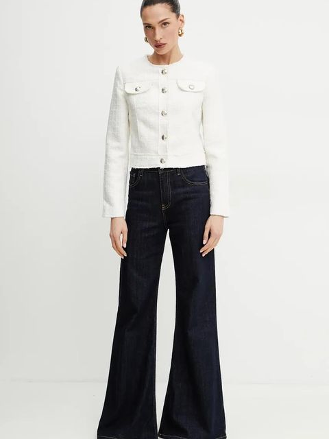 Morgan marynarka VOYA kolor beżowy jednorzędowa gładka VOYA - zdjęcie produktu nr 2