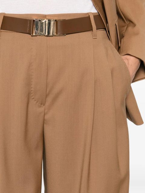 Max Mara virgin wool single-breasted blazer - Brown