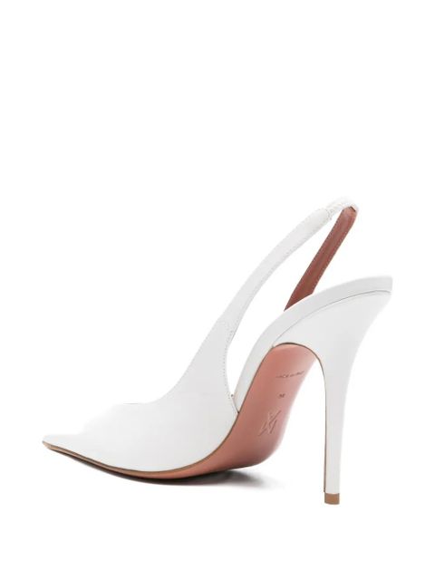 Amina Muaddi Anok slingback pumps - White