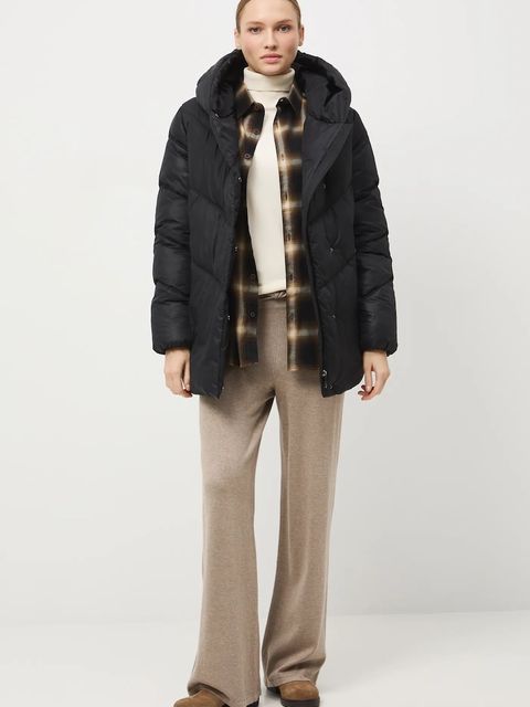 Medicine kurtka damska kolor czarny zimowa oversize - zdjęcie produktu nr 1