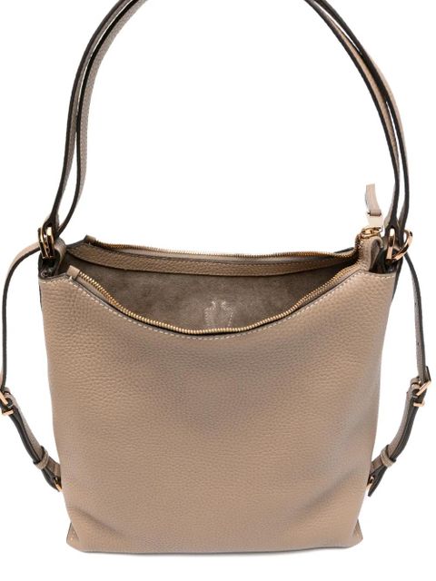 Tod's buckle leather tote bag - Brown