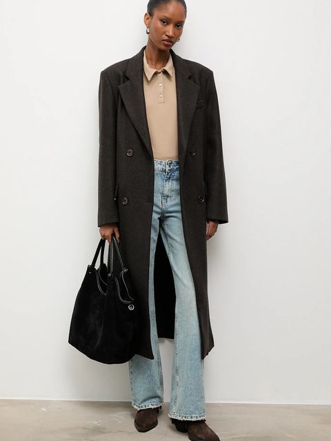 Answear.LAB polo kolor beżowy