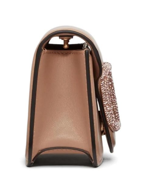 Valentino Garavani Locò small shoulder bag with jewel logo - Neutrals