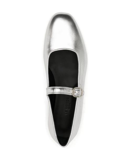 Le Monde Beryl Mary Jane leather ballerina shoes - Silver