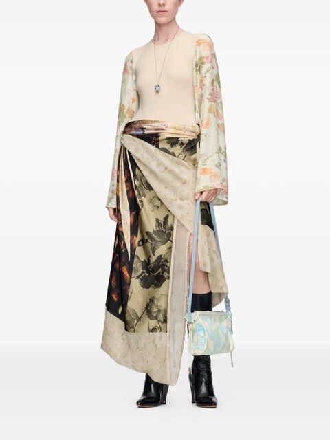 Maison Margiela asymmetrical floral midi skirt - Neutrals - zdjęcie produktu nr 2