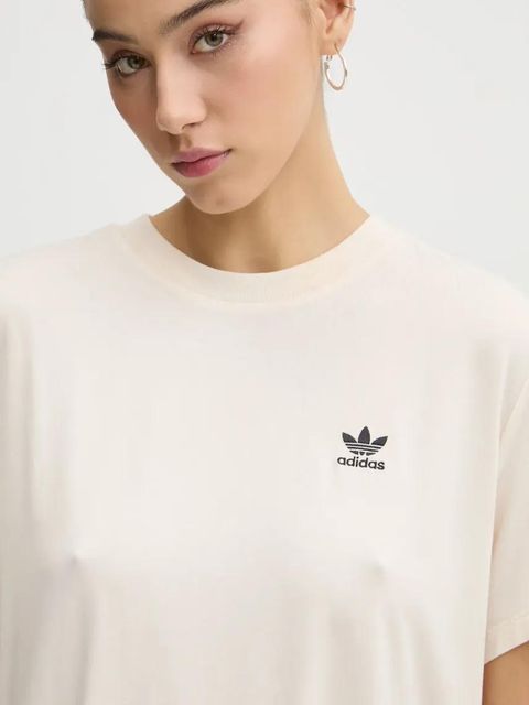 adidas Originals t-shirt SNAKE TRF TEE damski kolor beżowy JC5747