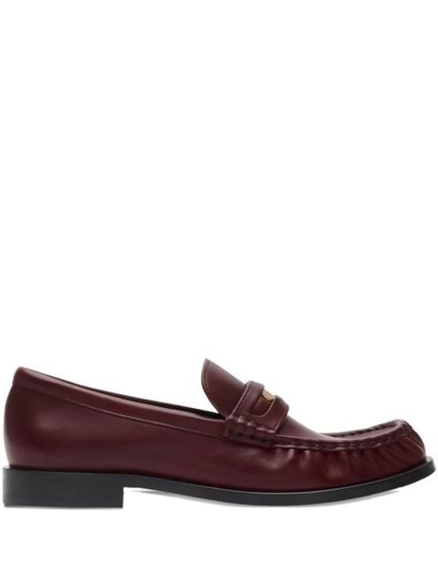 Burberry leather cadet loafers - Red - zdjęcie produktu nr 1