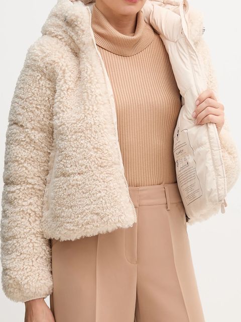 Save The Duck kurtka DADA kolor beżowy zimowa D32369W.CURL21 - zdjęcie produktu nr 2