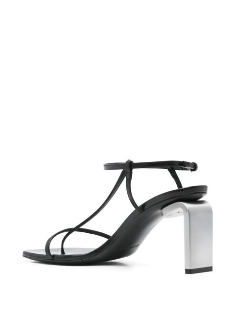 Jil Sander 80mm leather sandals - Black - zdjęcie produktu nr 2
