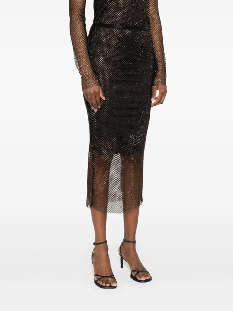 Sportmax crystal-embellished midi skirt - Black