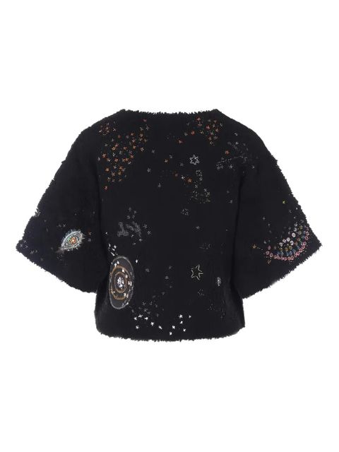 Valentino Garavani embroidered short-sleeved jacket - Black - zdjęcie produktu nr 2