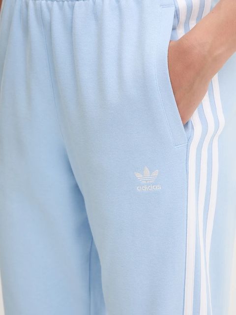 adidas Originals spodnie dresowe 3S JOGGER PANT damskie kolor niebieski z aplikacją JC8145