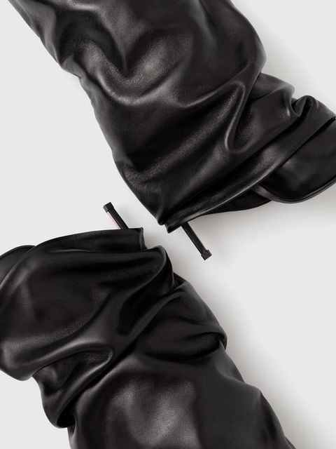 Le Silla kozaki skórzane Stivale Andy damskie kolor czarny na szpilce 2030A100R1PPGLO001