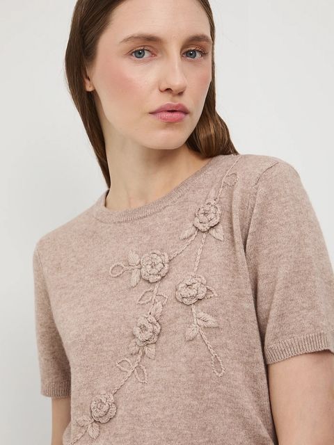 Medicine t-shirt damski kolor beżowy