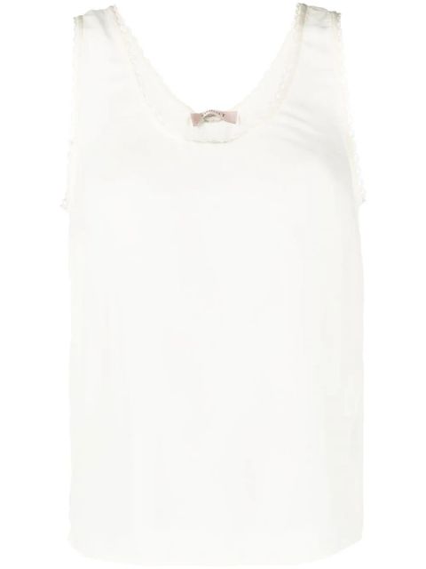 TWINSET scallop-edge tank top - White - zdjęcie produktu nr 1