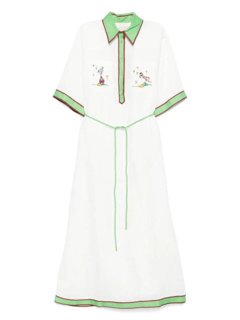 ALEMAIS linen dress - White - zdjęcie produktu nr 1