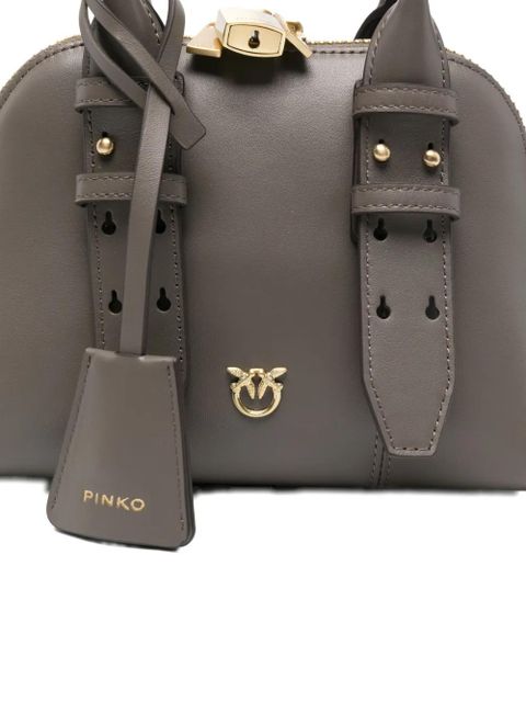PINKO buckle-detailing shoulder bag - Grey