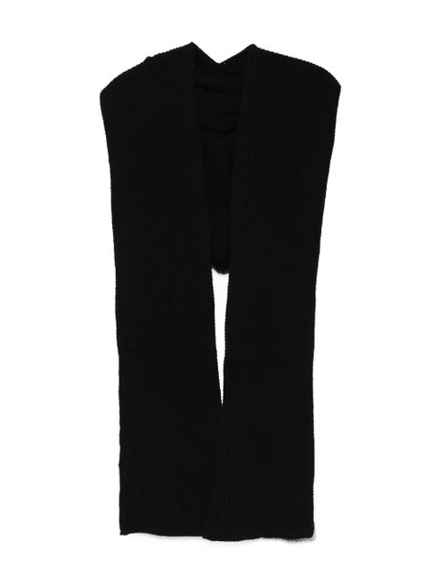 SOLOTRE rib-knit scarf - Black - zdjęcie produktu nr 1