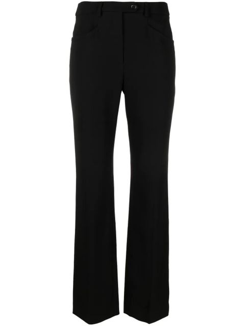 Moschino mid-rise straight-leg trousers - Black - zdjęcie produktu nr 1
