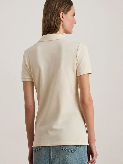 Lauren Ralph Lauren polo damski kolor beżowy 200679219 - zdjęcie produktu nr 2