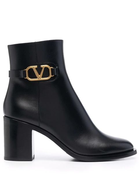 Valentino Garavani 75mm VLogo Signature ankle boots - Black