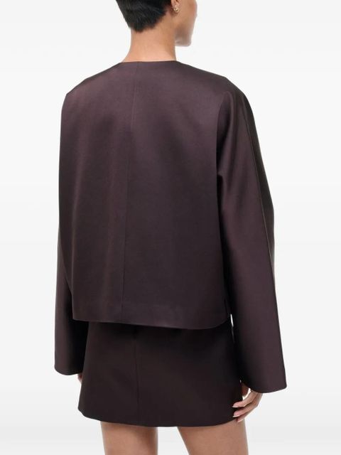 STAUD Liz cropped jacket - Brown - zdjęcie produktu nr 2