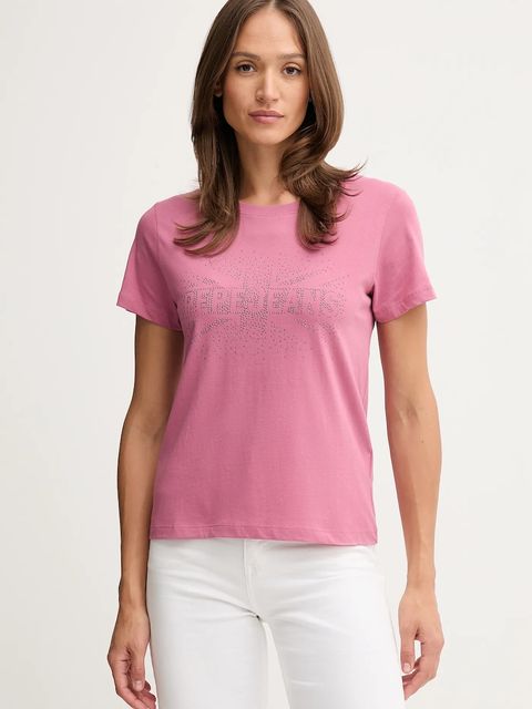 Pepe Jeans t-shirt bawełniany damski kolor różowy PL5000026 - zdjęcie produktu nr 1