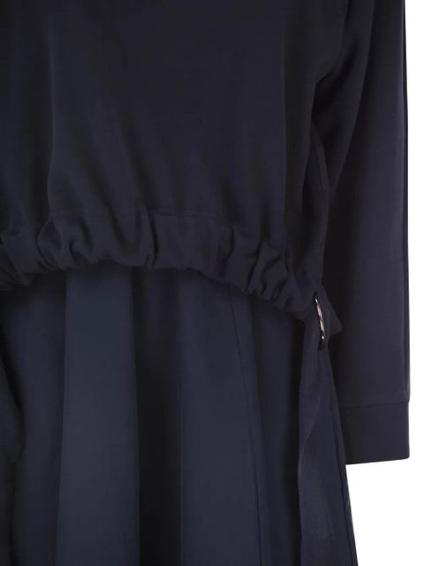 Weekend Max Mara Wkddestino drawstring waist two-piece midi dress (set of two) - Blue