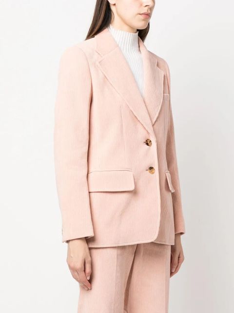 Chloé single-breasted corduroy blazer - Pink