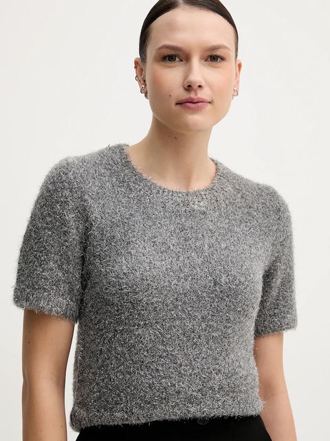 Tommy Hilfiger sweter z dodatkiem wełny damski kolor szary WW0WW47650